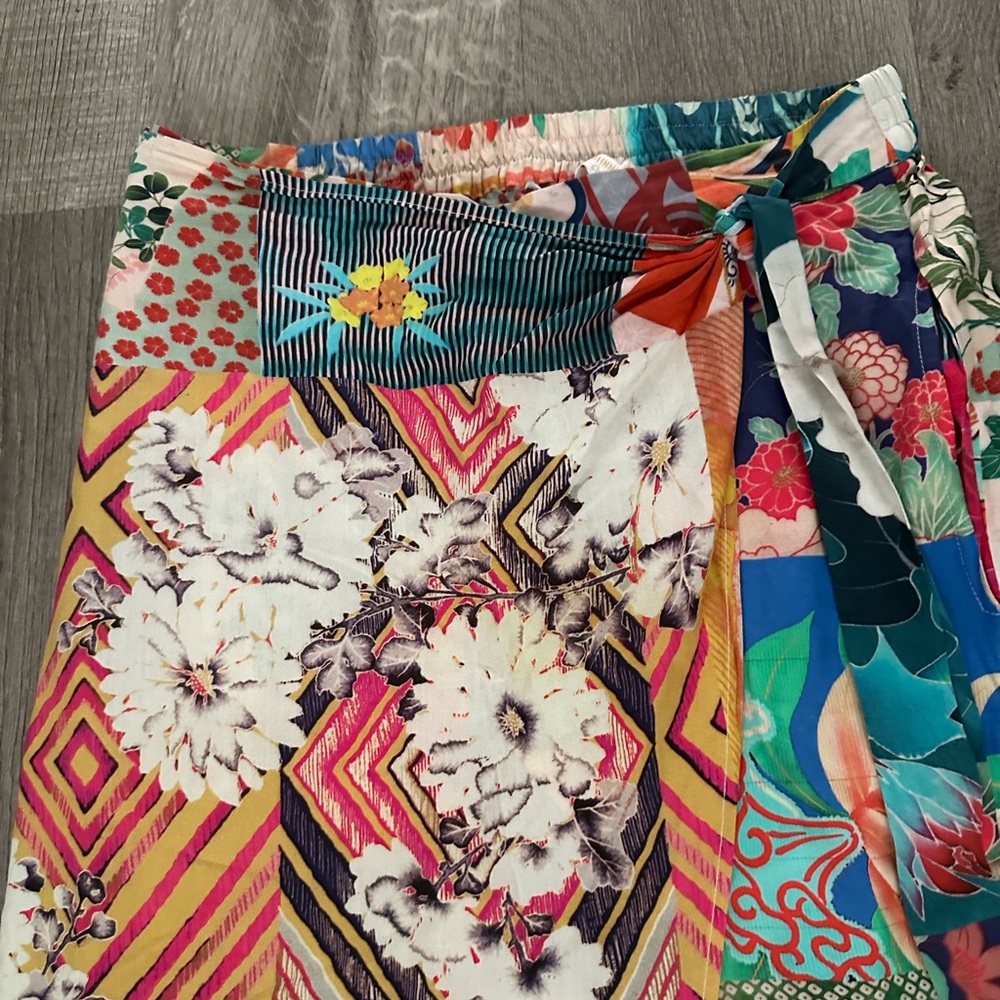 Johnny Was Multicolor Patchwork Wide Leg Pants - image 2